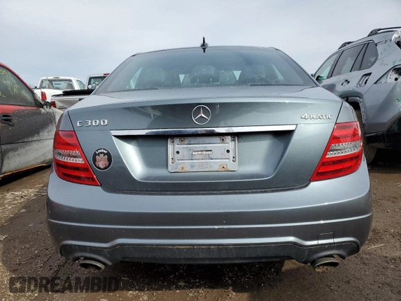 2012 Mercedes-Benz C 300 Sport with VIN WDDGF8BB3CA612868, listed as a Copart auction lot 49357675 with 211,276 mi miles and Non repairable. Bid and sale history available at DreamBid. Image 6.