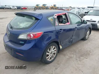 2012 Mazda Mazda3 i Touring with VIN JM1BL1L70C1535312, listed as a IAAI auction lot 41603929 with 160,333 mi miles. Bid and sale history available at carsss.com. Image 4.