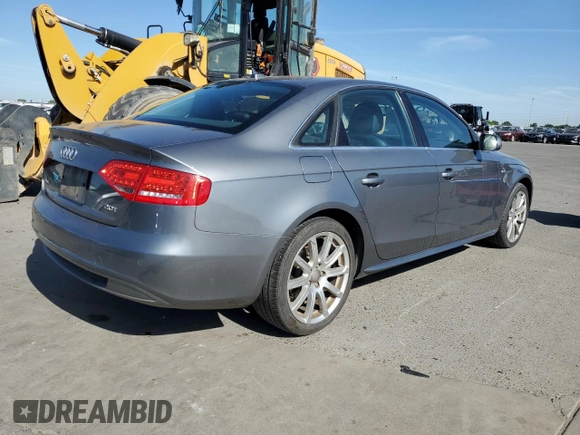 2012 Audi A4 Premium Plus with VIN WAUEFAFL8CN021033, listed as a Copart auction lot 56608105 with 146,261 mi miles and Clean title. Bid and sale history available at DreamBid. Image 3.