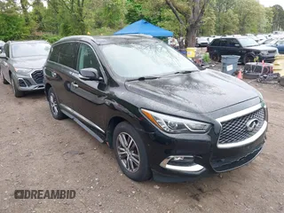 2017 Infiniti QX60 with VIN 5N1DL0MM6HC503852, listed as a IAAI auction lot 42236879 with 159,563 mi miles and . Bid and sale history available at DreamBid. Image 1.