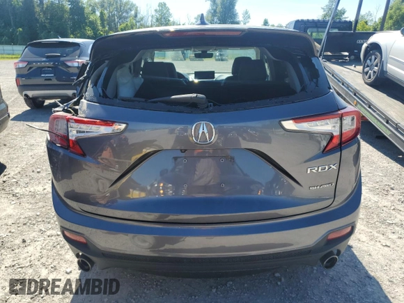 2020 Acura RDX with VIN 5J8TC2H3XLL017116, listed as a Copart auction lot 65413555 with 74,765 mi miles and Salvage title. Bid and sale history available at DreamBid. Image 6.