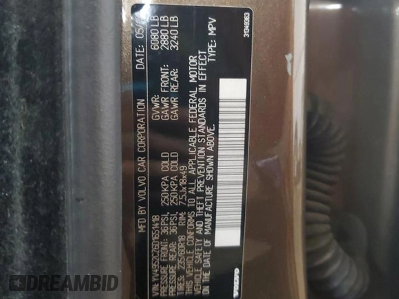 2013 Volvo XC90 Premier Plus с VIN YV4952CZ6D1651418, выставлен на аукционе Copart как лот 56945905 с пробегом 69 141 миль миль и Списание • Salvage title. История ставок и продаж доступна на DreamBid. Изображение 13.