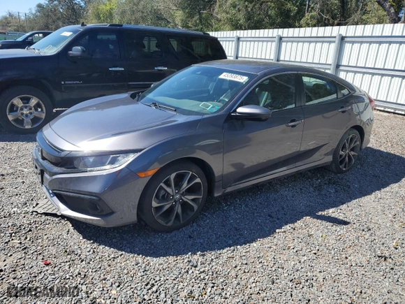 2021 Honda Civic Sedan Sport with VIN 2HGFC2F84MH526354, listed as a Copart auction lot 45393875 with 69,735 mi miles and Salvage Title. Bid and sale history available at carsss.com. Image 1.