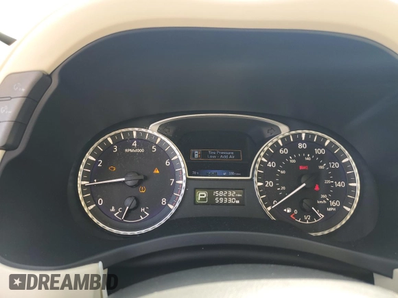 2015 Infiniti QX60 with VIN 5N1AL0MM5FC511649, listed as a Copart auction lot 54878025 with 158,232 mi miles and Salvage title. Bid and sale history available at DreamBid. Image 9.