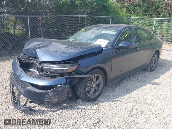 2024 Honda Accord EX with VIN 1HGCY1F39RA073695, listed as a IAAI auction lot 42132115 with 9,824 mi miles and . Bid and sale history available at DreamBid. Image 2.