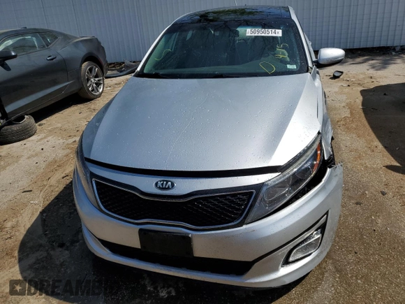 2015 Kia Optima EX with VIN 5XXGN4A7XFG478615, listed as a Copart auction lot 50950514 with 57,003 mi miles and Salvage Title. Bid and sale history available at DreamBid. Image 5.