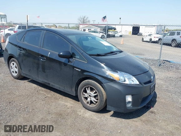 2011 Toyota Prius I with VIN JTDKN3DU8B1433698, listed as a IAAI auction lot 42124404 with 223,576 mi miles. Bid and sale history available at carsss.com. Image 1.