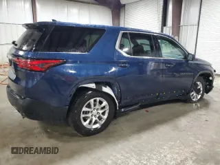 2022 Chevrolet Traverse LS with VIN 1GNEVFKW1NJ168119, listed as a Copart auction lot 80633784 with 19,096 mi miles and Salvage Title. Bid and sale history available at carsss.com. Image 3.