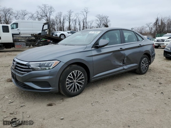 2021 Volkswagen Jetta S with VIN 3VWC57BU1MM090945, listed as a Copart auction lot 49170295 with 59,818 mi miles and Salvage Title. Bid and sale history available at carsss.com. Image 1.