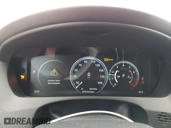2018 Jaguar F-Pace 30t Portfolio with VIN SADCN2GX3JA288772, listed as a Copart auction lot 73749634 with 72,754 mi miles and Salvage title. Bid and sale history available at DreamBid. Image 9.