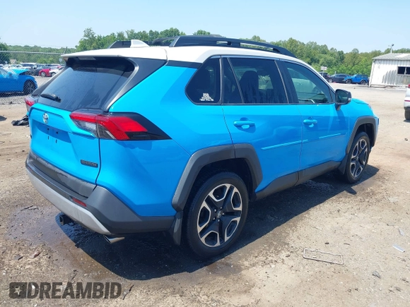 2019 Toyota RAV4 Adventure with VIN 2T3J1RFV4KW034658, listed as a IAAI auction lot 42597706 with 266,949 mi miles and . Bid and sale history available at DreamBid. Image 4.