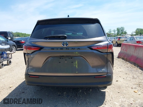 2021 Toyota Sienna LE with VIN 5TDKSKFC4MS004345, listed as a IAAI auction lot 42145140 with 103,544 mi miles and . Bid and sale history available at DreamBid. Image 16.