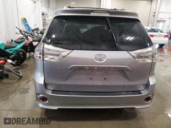 2012 Toyota Sienna SE with VIN 5TDXK3DC3CS180574, listed as a Copart auction lot 45020255 with 240,341 mi miles and Clean Title. Bid and sale history available at carsss.com. Image 6.