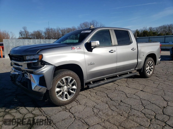 2021 Chevrolet Silverado 1500 LT with VIN 1GCUYDED5MZ162480, listed as a Copart auction lot 83811124 with 68,111 mi miles and Salvage Title. Bid and sale history available at carsss.com. Image 1.