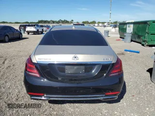 2020 Mercedes-Benz S with VIN W1KUX8AB1LA564983, listed as a Copart auction lot 48163955 with Not Provided miles and Clean Title. Bid and sale history available at DreamBid. Image 6.