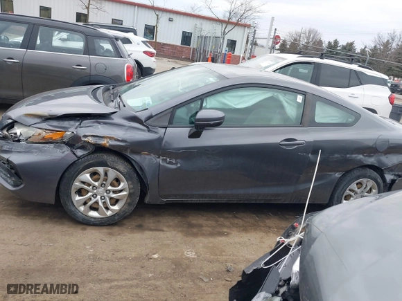 2015 Honda Civic Coupe LX with VIN 2HGFG3B58FH504642, listed as a IAAI auction lot 41672862 with 169,192 mi miles. Bid and sale history available at carsss.com. Image 14.