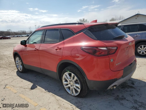 2021 Chevrolet Blazer LT with VIN 3GNKBDRSXMS519223, listed as a Copart auction lot 51160385 with 42,735 mi miles and Salvage Title. Bid and sale history available at carsss.com. Image 2.