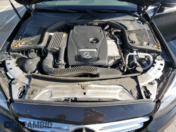 2018 Mercedes-Benz C with VIN 55SWF4JB0JU263980, listed as a Copart auction lot 50843375 with 92,395 mi miles and Salvage Title. Bid and sale history available at carsss.com. Image 11.