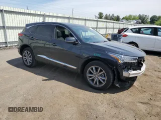 2024 Acura RDX Technology with VIN 5J8TC2H55RL012996, listed as a Copart auction lot 56500785 with 9,023 mi miles and Salvage title. Bid and sale history available at DreamBid. Image 4.