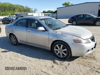 2005 Acura TSX with VIN JH4CL96925C027512, listed as a Copart auction lot 53091435 with 270,594 mi miles and Salvage Title. Bid and sale history available at carsss.com. Image 4.