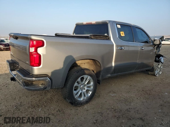 2023 Chevrolet Silverado 1500 LTZ with VIN 1GCUDGE8XPZ197178, listed as a Copart auction lot 81962514 with 0 mi miles and Salvage Title. Bid and sale history available at carsss.com. Image 3.