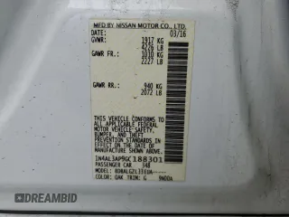2016 Nissan Altima 2.5 S with VIN 1N4AL3AP9GC188301, listed as a Copart auction lot 52644775 with 127,485 mi miles and Salvage Title. Bid and sale history available at carsss.com. Image 15.