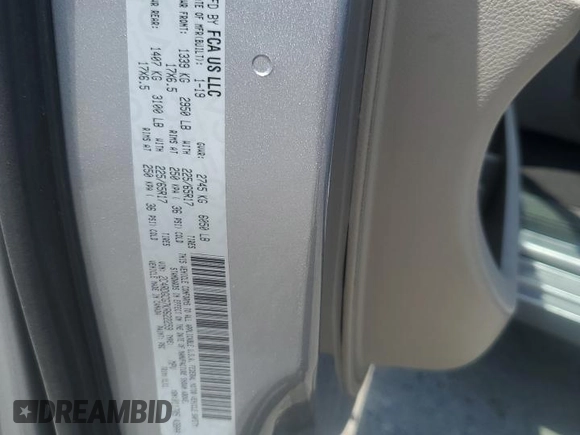 2019 Dodge Grand Caravan SXT with VIN 2C4RDGCG7KR622259, listed as a Copart auction lot 54888855 with 120,613 mi miles and Salvage Title. Bid and sale history available at DreamBid. Image 13.