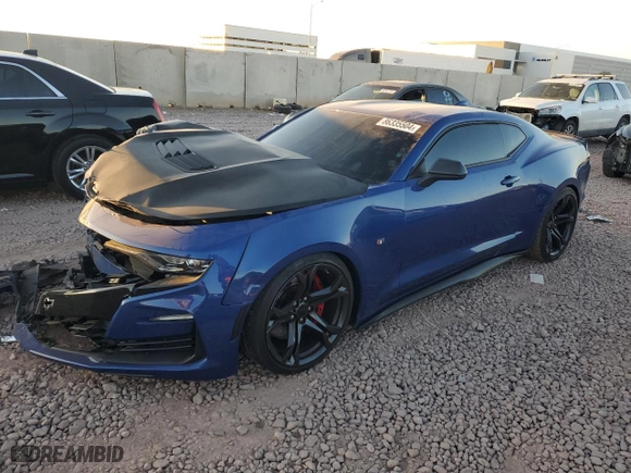 2019 Chevrolet Camaro 1SS with VIN 1G1FE1R73K0137057, listed as a Copart auction lot 86335504 with 33,960 mi miles and Salvage Title. Bid and sale history available at carsss.com. Image 1.