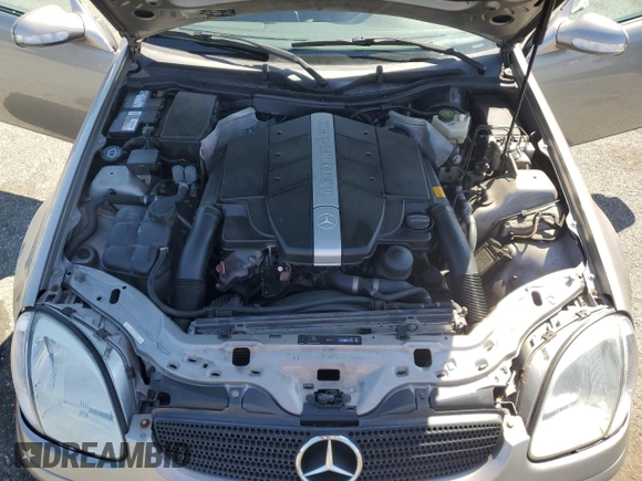 2003 Mercedes-Benz SLK 320 with VIN WDBKK65F33F286090, listed as a Copart auction lot 54711385 with 82,300 mi miles and Salvage title. Bid and sale history available at DreamBid. Image 11.