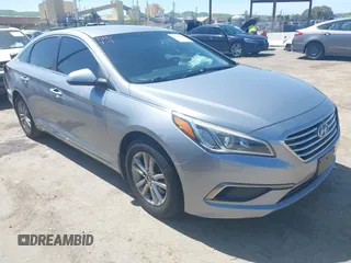 2016 Hyundai Sonata 2.4L SE with VIN 5NPE24AF0GH340000, listed as a IAAI auction lot 41945609 with 160,043 mi miles. Bid and sale history available at carsss.com. Image 1.