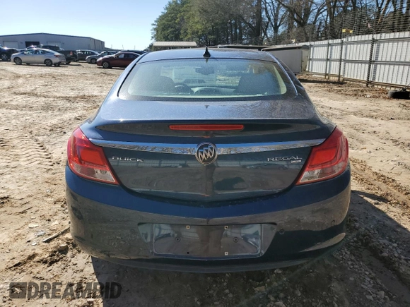 2011 Buick Regal CXL RL6 with VIN W04GU5GC2B1011606, listed as a Copart auction lot 48031465 with 83,383 mi miles and Salvage Title. Bid and sale history available at carsss.com. Image 6.