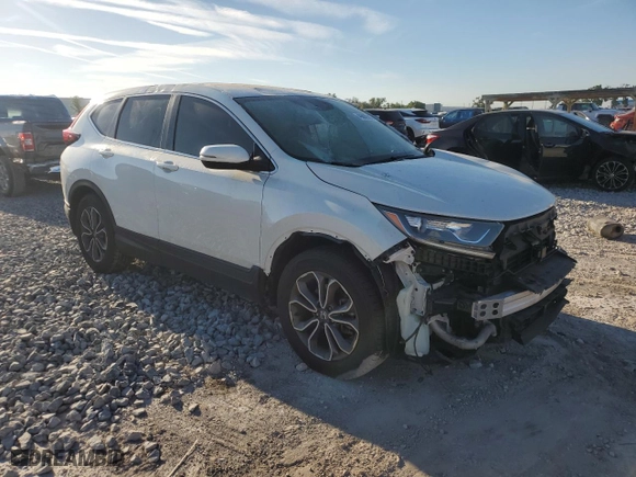 2021 Honda CR-V EX-L with VIN 5J6RW1H82ML008198, listed as a Copart auction lot 49680595 with 60,688 mi miles and Salvage Title. Bid and sale history available at carsss.com. Image 4.