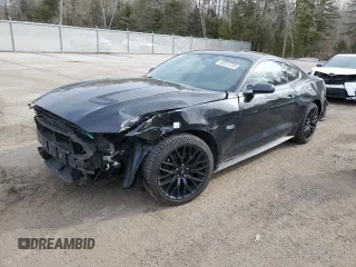 2019 Ford Mustang EcoBoost z VIN 1FA6P8TH2K5102546, wystawiony jako Copart lot #52321735 z przebiegiem 90 127 mil mil oraz Szkoda całkowita • Salvage title. Historia ofert i sprzedaży dostępna na DreamBid. Obrazek 1.