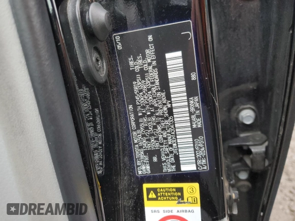 2010 Toyota Highlander Hybrid with VIN JTEBW3EH1A2047305, listed as a Copart auction lot 89003245 with 0 mi miles and Salvage Title. Bid and sale history available at carsss.com. Image 13.