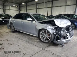 2015 Audi S4 Premium Plus with VIN WAUBGAFL9FA090969, listed as a Copart auction lot 68854794 with 0 mi miles and Salvage Title. Bid and sale history available at carsss.com. Image 4.