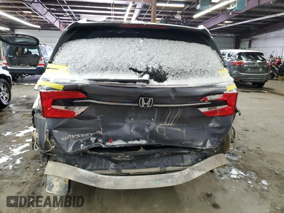 2021 Honda Odyssey EX-L with VIN 5FNRL6H76MB008520, listed as a Copart auction lot 45881615 with 45,964 mi miles and Salvage Title. Bid and sale history available at DreamBid. Image 6.