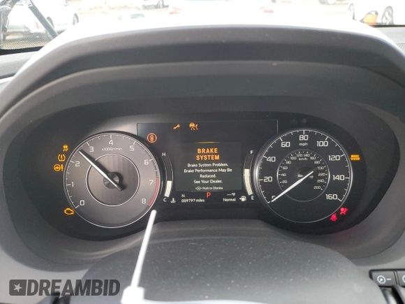 2023 Acura RDX Technology with VIN 5J8TC1H52PL002398, listed as a Copart auction lot 78866454 with 9,797 mi miles and Salvage title. Bid and sale history available at DreamBid. Image 9.