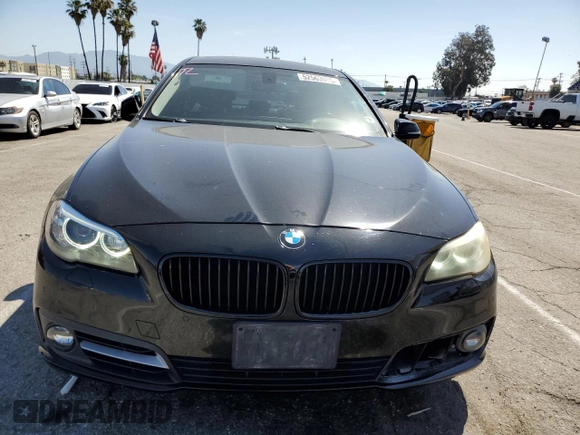2015 BMW 5 Series 528i with VIN WBA5A5C5XFD522415, listed as a Copart auction lot 52563095 with 81,979 mi miles and Salvage Title. Bid and sale history available at carsss.com. Image 5.