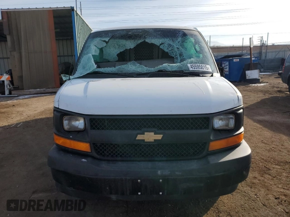 2017 Chevrolet Express Cargo Van with VIN 1GCWGAFG5H1243891, listed as a Copart auction lot 45595015 with 140,260 mi miles and Salvage Title. Bid and sale history available at carsss.com. Image 5.