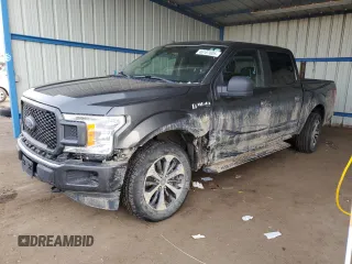 2019 Ford F-150 XL with VIN 1FTEW1E49KKF02664, listed as a Copart auction lot 46167605 with 101,759 mi miles and Salvage title. Bid and sale history available at DreamBid. Image 1.