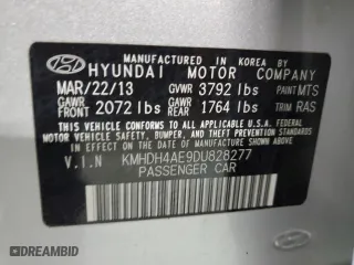 2013 Hyundai Elantra GLS PZEV with VIN KMHDH4AE9DU828277, listed as a Copart auction lot 84437384 with 175,084 mi miles and Clean Title. Bid and sale history available at carsss.com. Image 12.