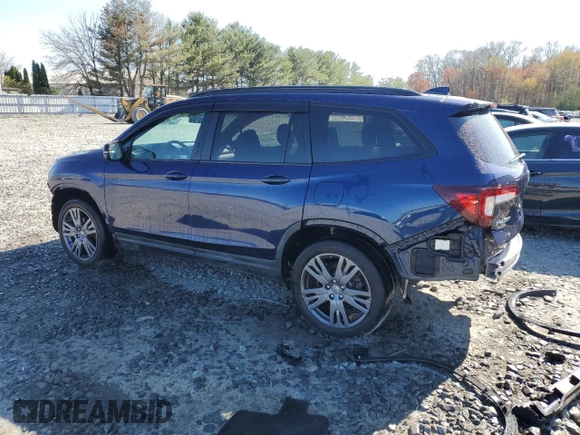 2022 Honda Pilot Sport with VIN 5FNYF6H38NB075315, listed as a Copart auction lot 53789785 with 68,102 mi miles and Salvage title. Bid and sale history available at DreamBid. Image 2.