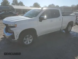 2020 Chevrolet Silverado 1500 LT with VIN 1GCRYDED3LZ230022, listed as a Copart auction lot 46489955 with 96,863 mi miles and Salvage Title. Bid and sale history available at carsss.com. Image 1.
