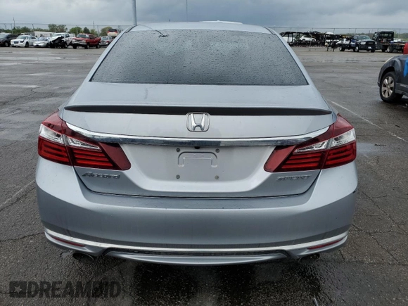 2017 Honda Accord Sedan Sport with VIN 1HGCR2F54HA032927, listed as a Copart auction lot 54813265 with 90,296 mi miles and Salvage Title. Bid and sale history available at carsss.com. Image 6.