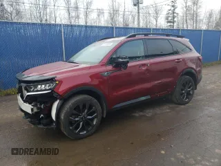 2021 Kia Sorento X-Line z VIN 5XYRGDLF9MG038269, wystawiony jako Copart lot #81150014 z przebiegiem 26 130 mil mil oraz Szkoda całkowita • Salvage title. Historia ofert i sprzedaży dostępna na DreamBid. Obrazek 1.