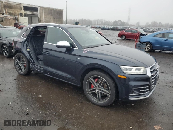 2018 Audi SQ5 Prestige with VIN WA1C4AFY9J2055843, listed as a Copart auction lot 84632594 with 46,838 mi miles and Salvage Title. Bid and sale history available at DreamBid. Image 4.