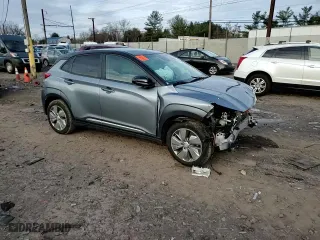2021 Hyundai Kona Electric SEL with VIN KM8K23AG2MU124345, listed as a Copart auction lot 84333724 with 0 mi miles and Salvage Title. Bid and sale history available at carsss.com. Image 10.