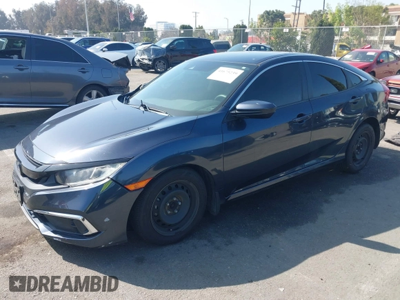 2019 Honda Civic Sedan LX with VIN 2HGFC2F66KH564003, listed as a IAAI auction lot 41675239 with 43,947 mi miles. Bid and sale history available at carsss.com. Image 17.