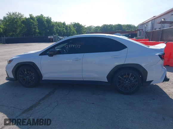 2022 Subaru WRX Premium with VIN JF1VBAF63N9003498, listed as a IAAI auction lot 42249515 with 33,796 mi miles and . Bid and sale history available at DreamBid. Image 14.
