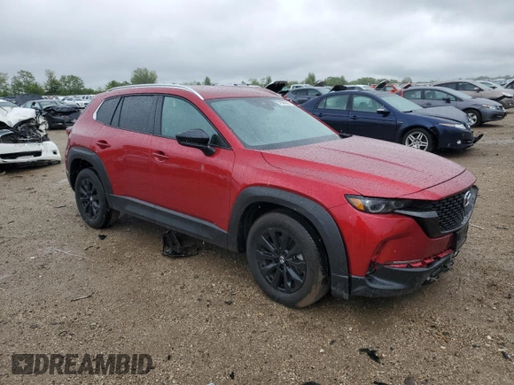 2024 Mazda CX-50 S Select with VIN 7MMVABAMXRN198957, listed as a Copart auction lot 57580945 with 11,982 mi miles and Salvage title. Bid and sale history available at DreamBid. Image 4.